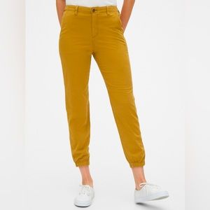 Gap Mustard Twill Canvas Utility Joggers